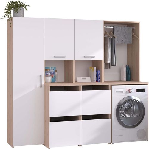Hauswirtschaftsraum Laundry - Weiß / Eiche