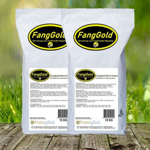 FANGGOLD Pferd & Erbse 2 x 12 kg - gluten- und getreidefreie und hypoallergene Monoprotein-Vollnahrung