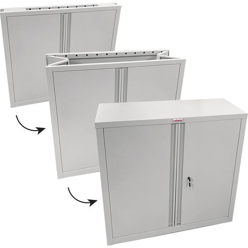 Phoenix PSSCF0891GGK Faltbare Stahlschränke SCF Serie - Grau - 830x915x370mm - 22 Ordner