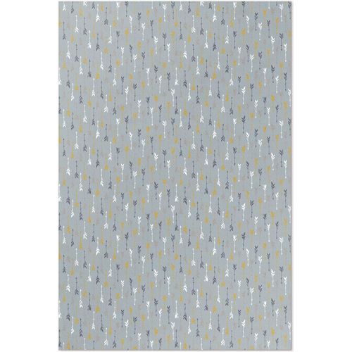 Indische Boho-Pfeile zartes Muster – Vinylteppich – 140x210 cm – Indoor Teppich – Flur – Pflegeleicht – Modern