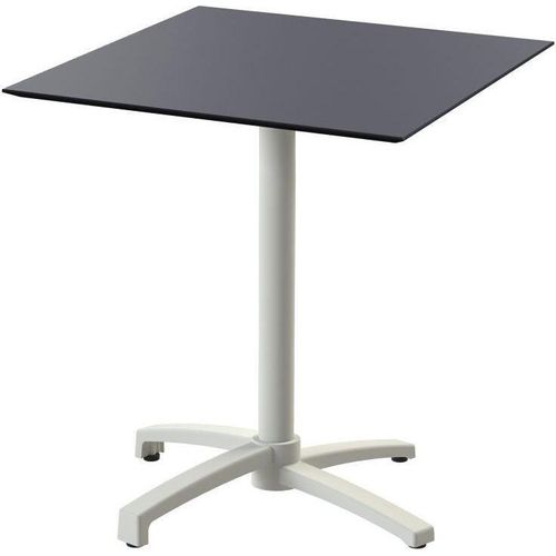 Tisch X Cross Aluminium HPL Beige 70 x 70 x 74 cm