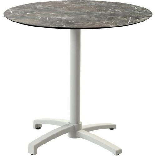 Tisch X Cross Aluminium HPL Beige 70 x 70 x 74 cm Galaxy