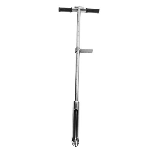 Soil Sampler Probe Edelstahl Test Tool mit Auswerfer Fußpedal für Rasen Garten Bauernhof Probenahme 1meter 38mm