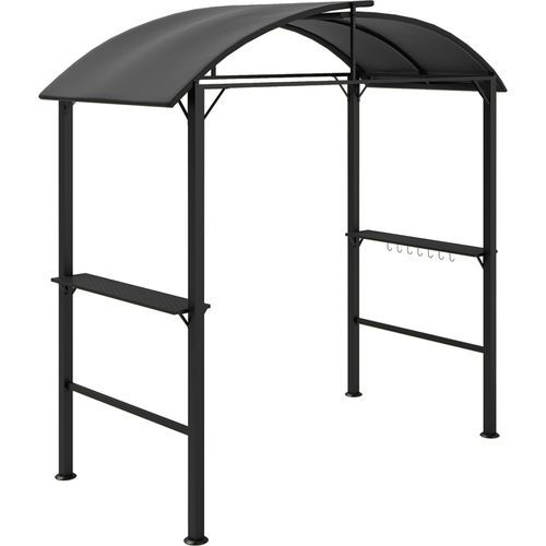Outsunny Grillpavillon 233 x 110 x 235 cm winddicht Gartenpavillon Gartenlauben
