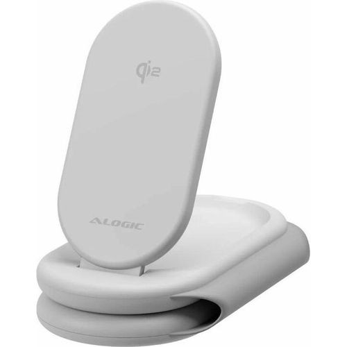 Alogic PackAway Induktionsladegerät - für Ohrhörer, Smartwatch, Smartphone, iPhone, AirPod - 5 V Gleichstrom, 9 V DC, 12 V Gleichstrom, 15 V DC Eingang - Eingangsstecker: USB - Magnetisch, Tragbar, Schnellaufladung, MagSafe-Technologie