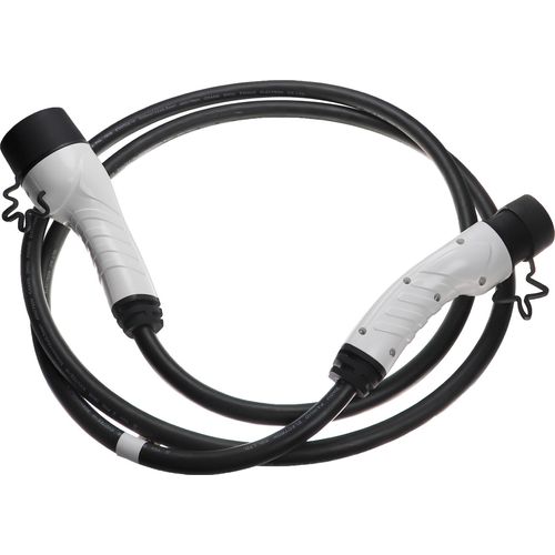 vhbw Ladekabel Typ 2 zu Typ 2 kompatibel mit Citroen e-Berlingo, C5 X PHEV, C5 Aircross PHEV, C4, AMI, E-C3 Elektroauto, 3-phasig, 32 A, 22 kW, 3 m