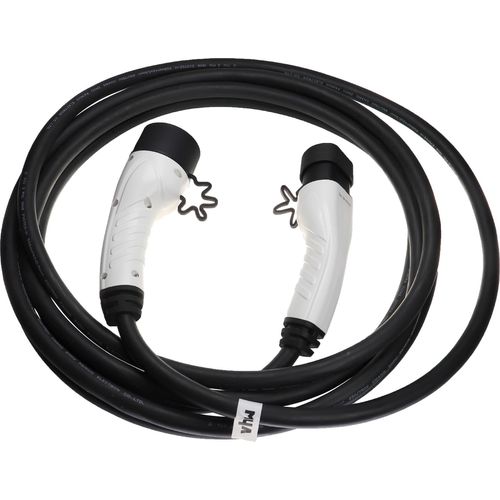 vhbw Ladekabel Typ 2 zu Typ 2 kompatibel mit Citroen e-Berlingo, C5 X PHEV, C5 Aircross PHEV, C4, AMI, E-C3 Elektroauto, 3-phasig, 32 A, 22 kW, 7 m