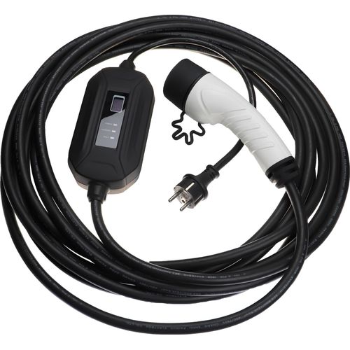 vhbw Ladekabel Typ 2 zu Typ F CEE 7/7 kompatibel mit Citroen C5 X PHEV, C5 Aircross PHEV, C4, AMI Elektroauto, 1-phasig, 16 A, 3,5 kW, 10 m