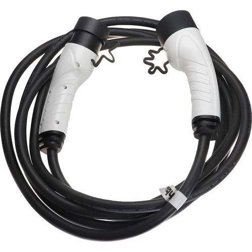 vhbw Ladekabel Typ 2 zu Typ 2 kompatibel mit Citroen e-Berlingo, C5 X PHEV, C5 Aircross PHEV, C4, AMI, E-C3 Elektroauto, 3-phasig, 16 A, 11 kW, 5 m