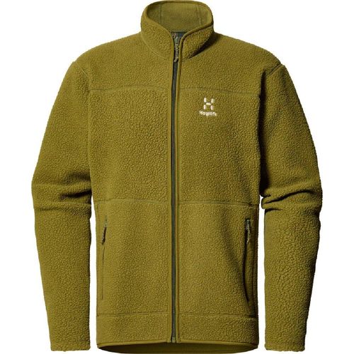 Haglofs Mossa Pile Fleece Mit Durchgehendem Reißverschluss Grün L Mann Grün L