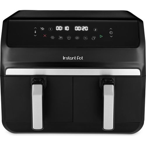INSTANT POT Vortex Dual Airfryer 2 Körbe 8-in-1 Heißluftfritteuse 8L schwarz