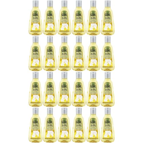 24x Guhl Shampoo BLOND FASZINATION 250ml mit Mondorchidee für frische Blondreflexe