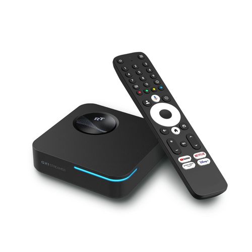Streaming-Box GX1 4K HDR10+ Google TV Player | Dolby Vision & Atmos | WiFi 6 LAN USB | Chromecast | Netflix | Prime Video | Disney+