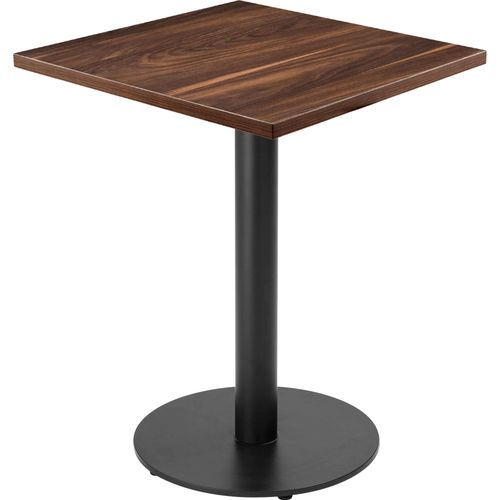 Tisch 60 cm schwarzes Bein und dunkle Holzverkleidung - Oviala Rivoli
