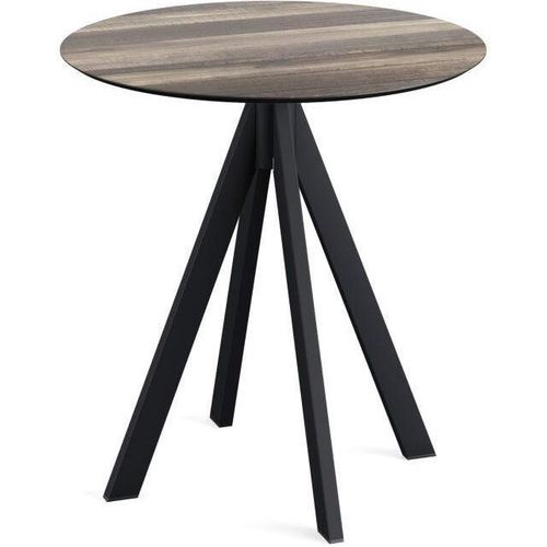 Tisch Infinity Stahl HPL Schwarz 70 x 70 x 73,2 cm Tropical