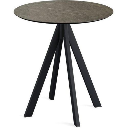 Tisch Infinity Stahl HPL Schwarz 70 x 70 x 73,2 cm Midnight