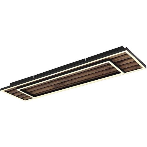 LED Deckenlampe, Holzoptik, 2 Stufen, L 80 cm