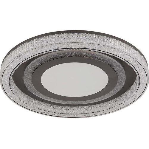 LED Deckenleuchte, anthrazit, verspiegelt, D 48 cm