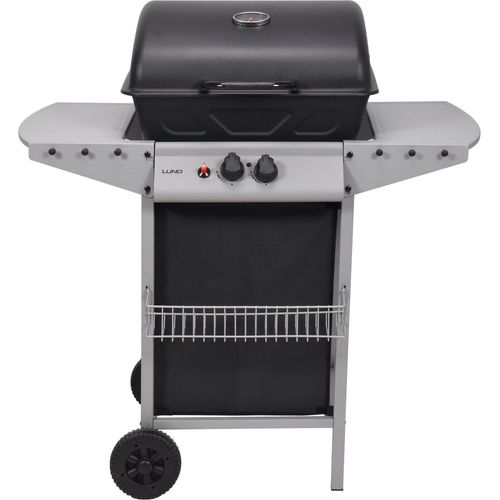 Gasgrill 5,5kW, 2 Brenner, Stahl 97,3 × 53 ×102 cm