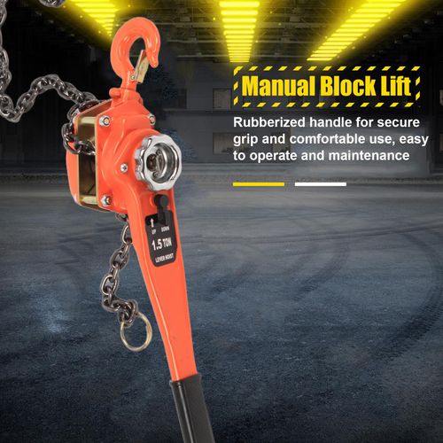 1 Satz Legierter Stahl 1.5Ton 10ft Hebel Kette Heber Ratsche Puller Hebezeug