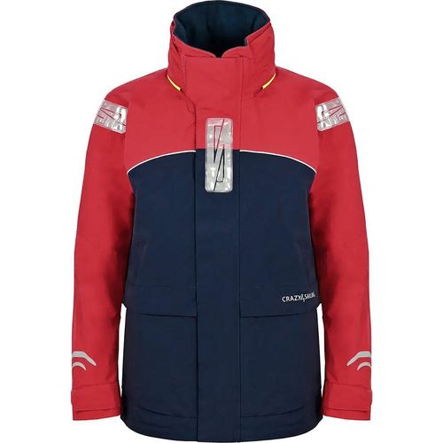 Damen Bergen II Offshore Segeljacke, Rot / Navy, S