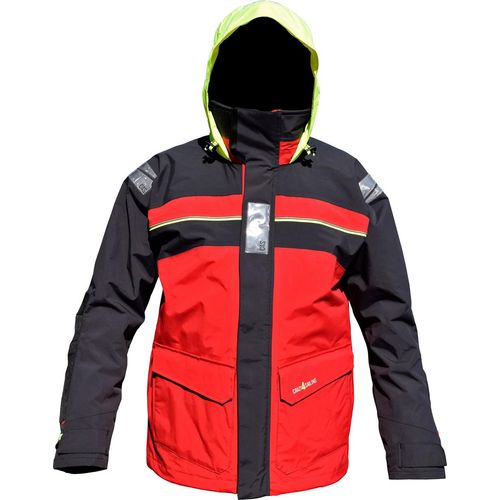 Herren Bergen Offshore Segeljacke Rot / Navy XXL