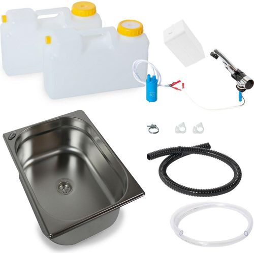 Miniküche Campingküche Küchenblock London Bausatz Batterie Spüle 325x265x100mm