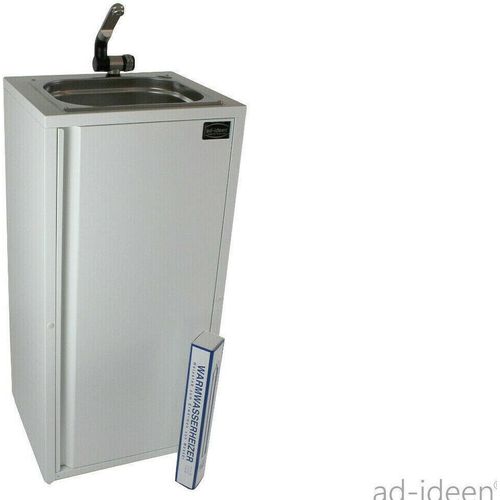 Mobiles Waschbecken Warmwasser Verkaufsstand Imbiss Wochenmarkt inkl.Fußtaster