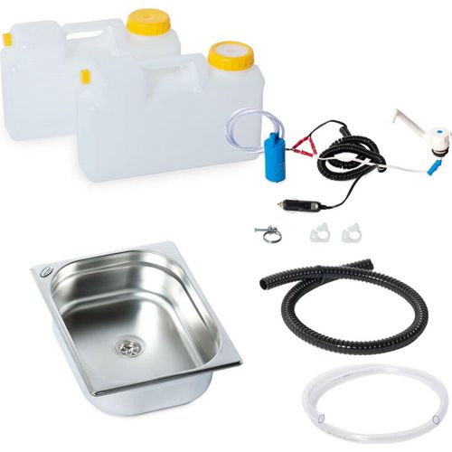 12V Camping Bulli Caravan Miniküche Campingküche Bausatz Spüle 325x265x100 mm T6