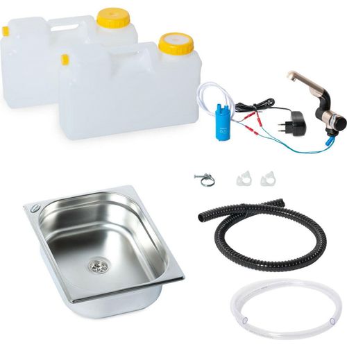 230V Miniküche Campingküche Küchenblock Bausatz Spüle 325x265x100mm Barwig T4 T6