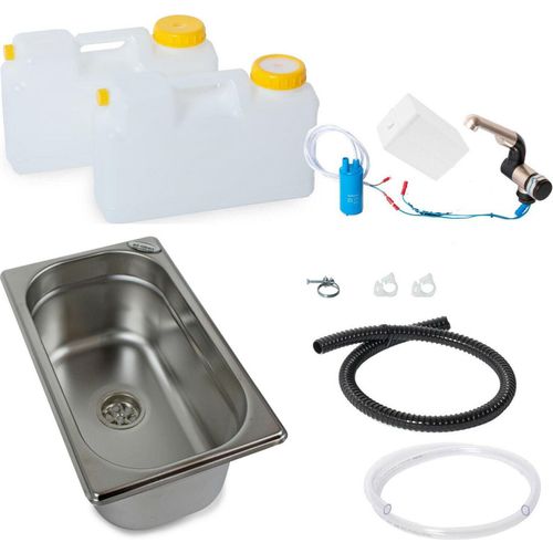 Miniküche Campingküche Küchenblock Barwig Bausatz Batterie Spüle 265x160x100mm