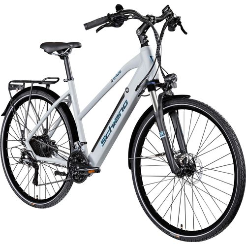 Schiano E-Wave E Bike 28 Zoll Pedelec 160 - 170cm Damen Herren Elektro Fahrrad Trekking Rad 24 Gänge
