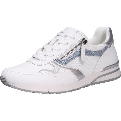 Gabor Damen Sneaker, weiß(weisssilberblue (51)), Gr. 6