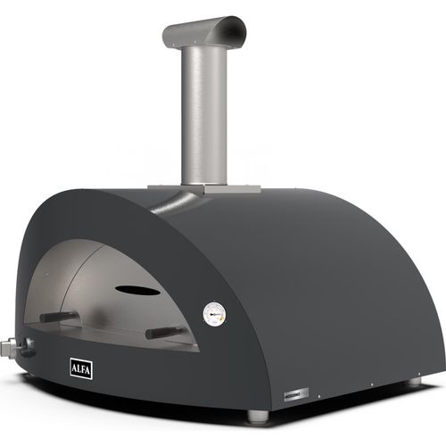 Alfa Forni Gas Pizzaofen MODERNO 5 Pizze Schiefer Grau FXMD-5P-GGRA-DE