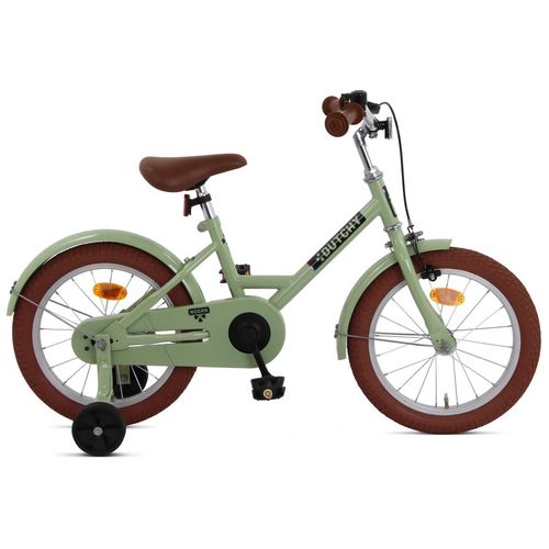 Nogan Dutchy Kinderfahrrad 16 Zoll Grün | Komplett mit Stützräder