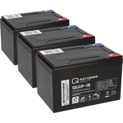 Akku kompatibel 36V 15Ah (3x12V 15Ah) E-Scooter E-Roller