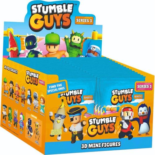 Stumble Guys 3D Sammelfiguren Serie 3 - Crystal Figur - 1 Display (18 Tüten)