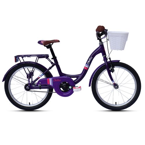 CHILLIZ Kinderrad 18 Zoll CHD.01 lila Rahmenhöhe 28 cm singlespeed V-Brake