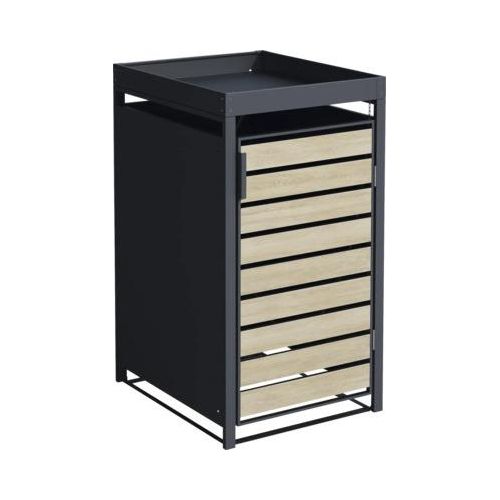 Mülltonnenbox Konsta inkl. Pflanzkasten 68 x 80 x 124 cm anthrazit