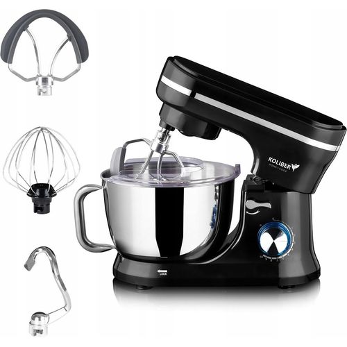 Küchenmaschine Planetenmixer Robomax X-2400-W Schwarz Doubleorbit Pulse