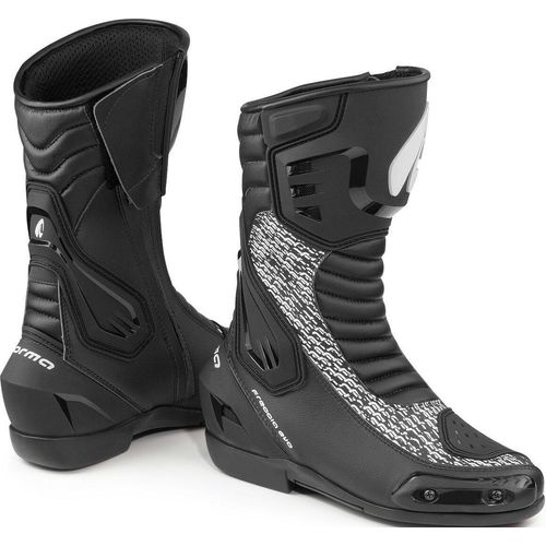 Forma Freccia Evo Motorradstiefel, schwarz/weiß, 42