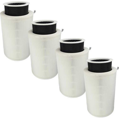 vhbw 4x Luftilter kompatibel mit Doctor-San X3, X2 Luftreiniger - Kombifilter Vorfilter + HEPA + Aktivkohle