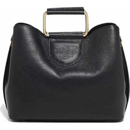 Klassische schwarze Damenhandtasche aus Leder von Victor & Hugo