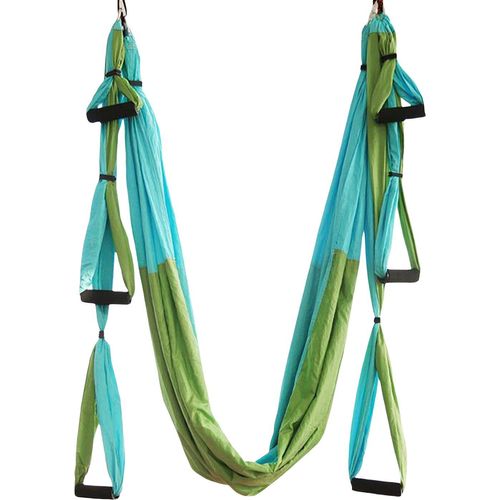 Aerial-Yoga-Schaukel-Set, hält 201 kg Kapazität, verstellbare Schaukel mit Kettenverlängerung, Sicherheits-Yoga-Hängematte für Yoga-Enthusiasten, Ganzkörpertraining