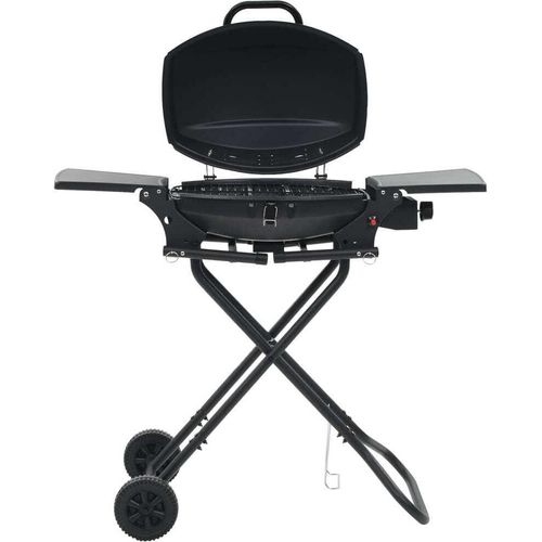 Gasgrill Tragbar mit Kochzone Schwarz