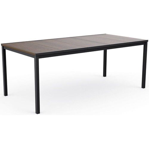 Gartentisch Keter Porto 200 Walnuss schwarz Stahl