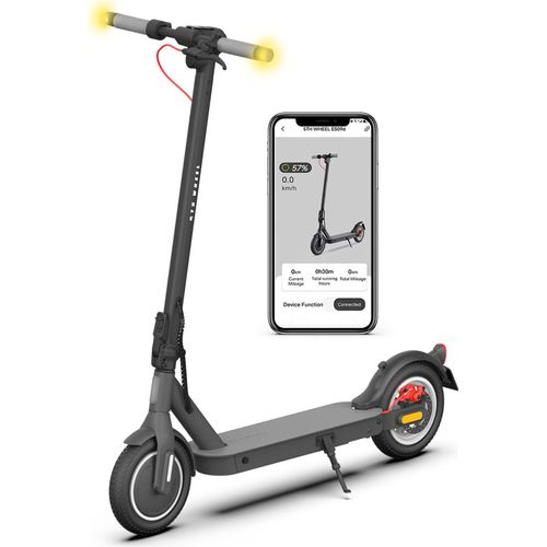 E-Scooter mit Straßenzulassung 5th Wheel V30 Pro 350W 10 Zoll App Diebstahlschutz Blinker Federung