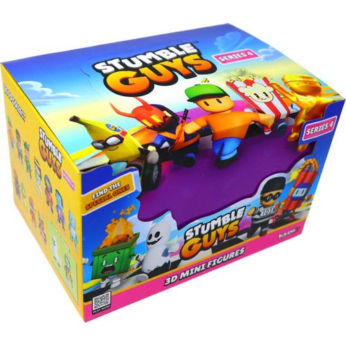 Stumble Guys 3D Sammelfiguren Serie 4 - Chrome Figur - 1 Display (18 Tüten)