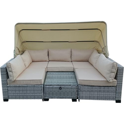 Outdoor Sofa Eleni Grau/Beige