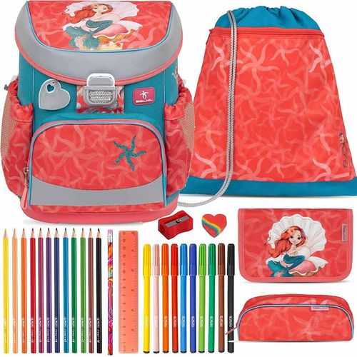 Belmil Schulranzen Set Mini Fit Sea Queen 10-teilig gefüllt